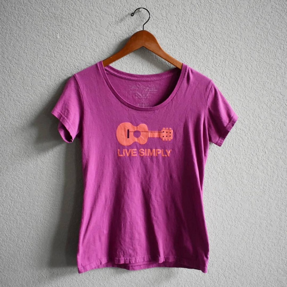 M | Patagonia | live simply scoop neck tee